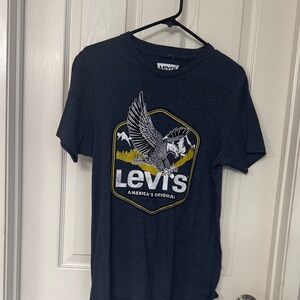 Levi's Men's Dark Blue Eagle Graphic Tee